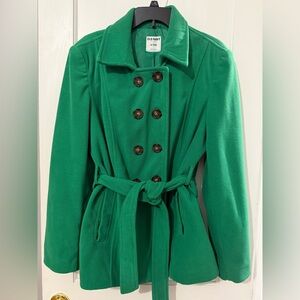 Old Navy Women's Vibrant Green Trench Coat